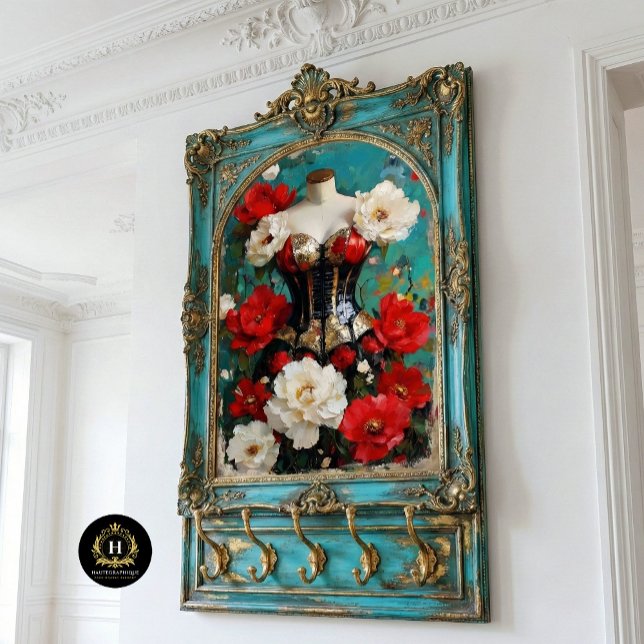 Papel De Seda Lujoso Mannequin Black Gold Corset (Subido por el creador)