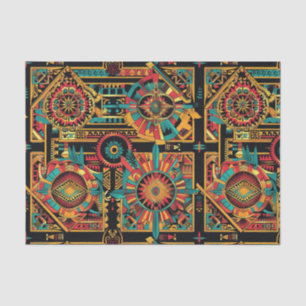 Papel De Seda Lujoso "sueño azteca" beige texturizado