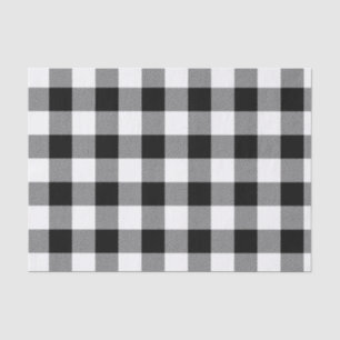 Papel De Seda Lumberjack Black White Buffalo Plasto