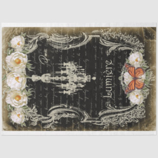 Papel De Seda Lumière et Pivoines Chandelier & Peonies Decoupage