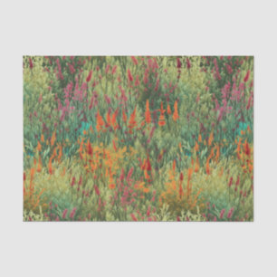 Papel De Seda Luminoso, colorido, campo de flores silvestres, fl
