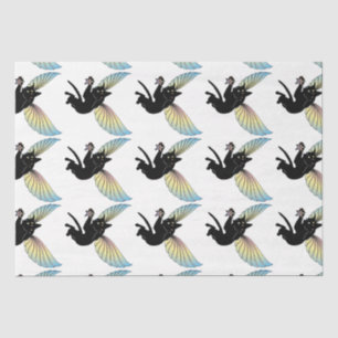 Papel De Seda Luna de gato cósmico y estrellas