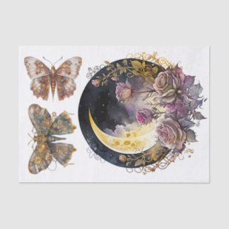 Papel De Seda Luna gótica y steampunk 1 Art for Decoupage