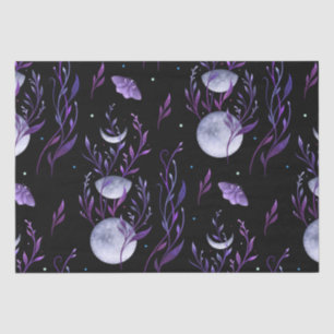 Papel De Seda Luna morada y polilla