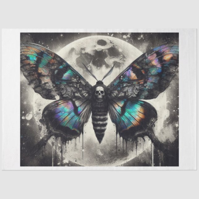Papel De Seda Luna Muerte Moth (Anverso)