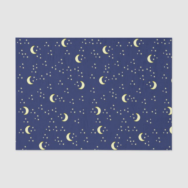 Papel De Seda Luna y estrellas (Anverso)