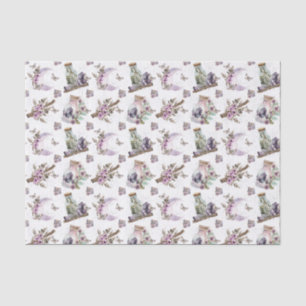 Papel De Seda Luna y frascos místicos de Boho Lavender Anemone