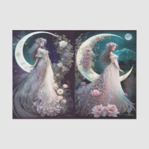 Papel De Seda Luna y Rosas