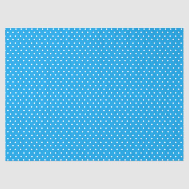 Papel De Seda Lunares Azules (Anverso)