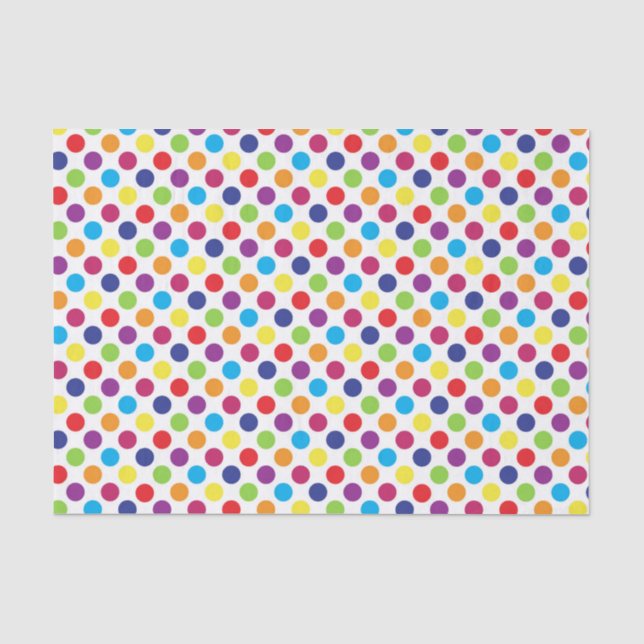 Papel De Seda Lunares Coloridos (Anverso)