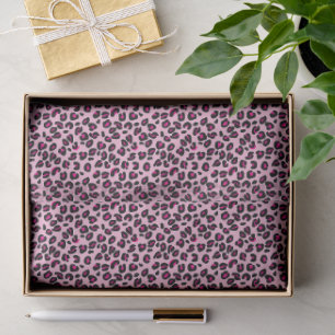 Papel De Seda Lunares de leopardo rosados pequeños Patrón de est