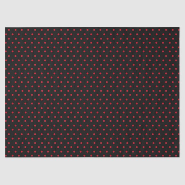 Papel De Seda Lunares Negros (Anverso)