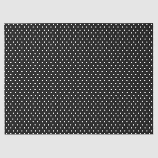 Papel De Seda Lunares Negros (Anverso)