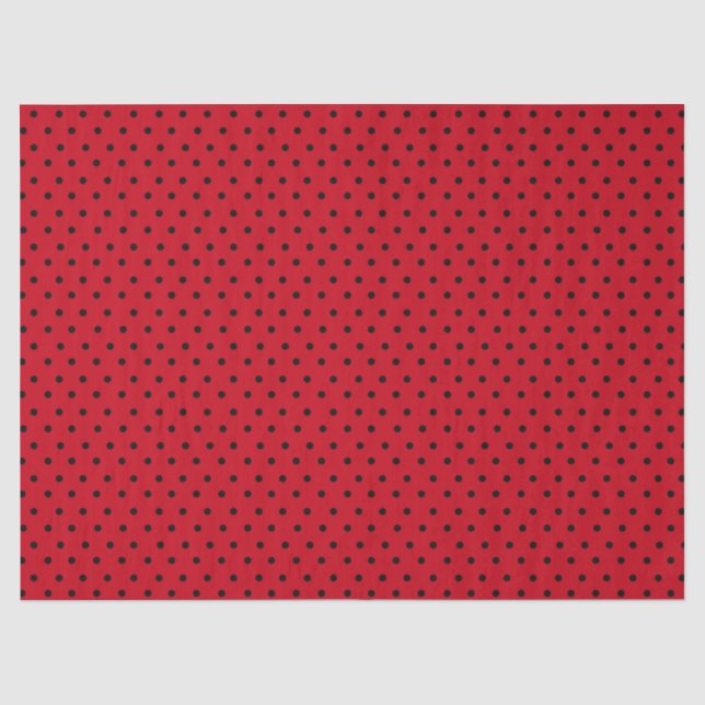 Papel De Seda Lunares Rojos (Anverso)