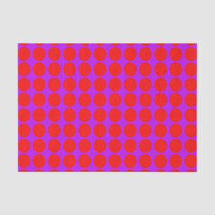 Papel De Seda Lunares Rojos Purpura