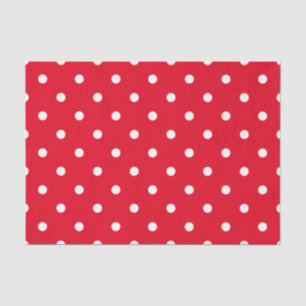 Papel De Seda Lunares rojos y blancos