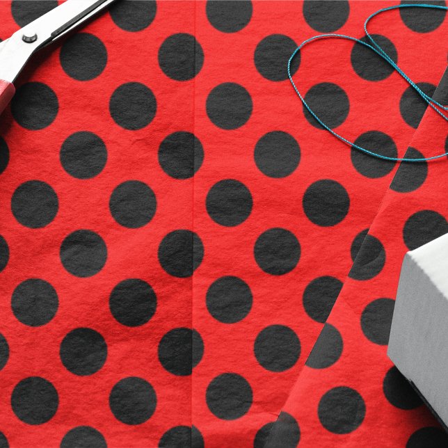 Papel De Seda Lunares Rojos Y Negros (Subido por el creador)