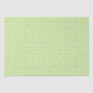 Papel De Seda Lunares rosas simples con fondo verde claro