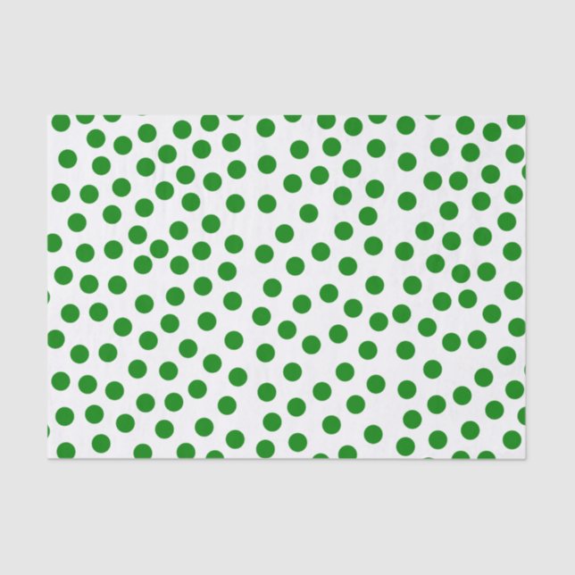 Papel De Seda Lunares verdes (Anverso)