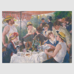 Papel De Seda Luncheon del Fiesta del barco de Renoir