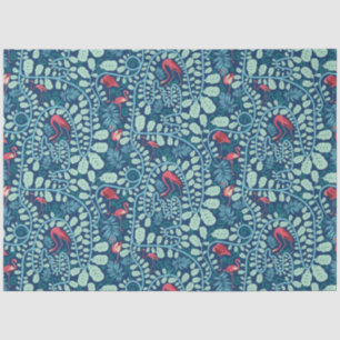 Papel De Seda Lush Flamingo Junge Pattern