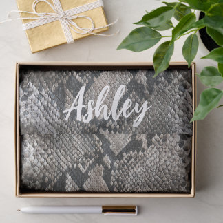 Papel De Seda Luxury Python Snake Skin Rich Elegant Custom Name