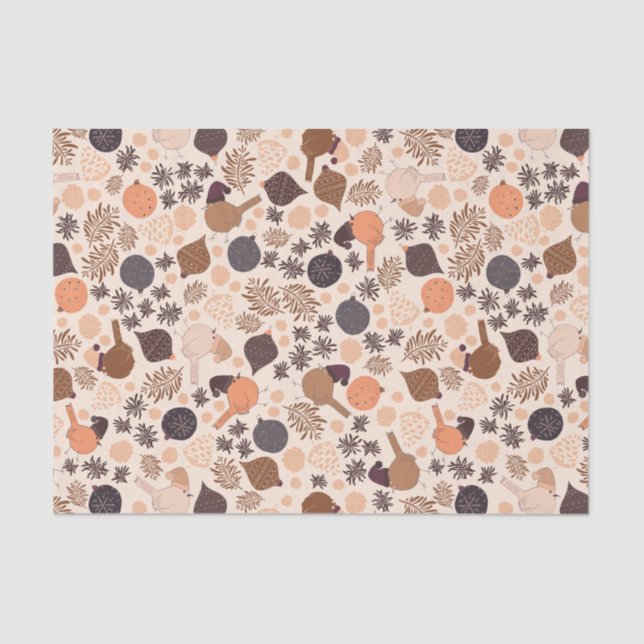 Papel De Seda Luz de los Navidades forestales (Anverso)