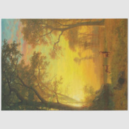 Papel De Seda Luz en el bosque (por Albert Bierstadt)