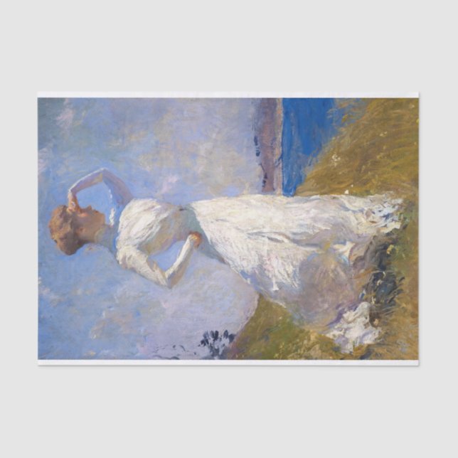 Papel De Seda Luz solar por Frank Weston Benson (Anverso)