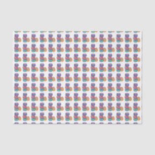 Papel De Seda Macarones De Arcoiris Cuidados En Acuarela