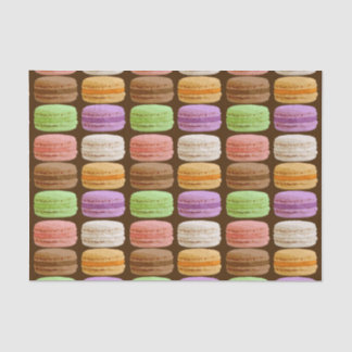 Papel De Seda Macarones franceses, pasteles multicolores