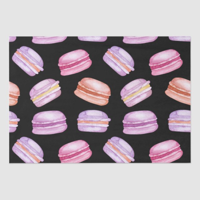 Papel De Seda Macarons de bonito impresos (Anverso)