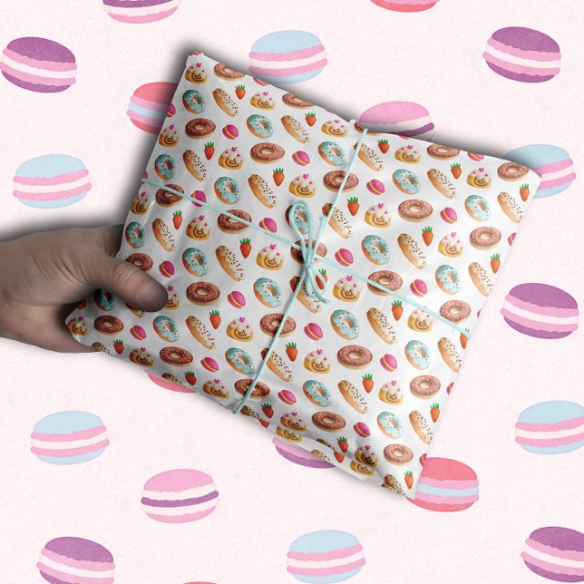 Papel De Seda Macarons Donuts Eclaires Oh My! (Subido por el creador)