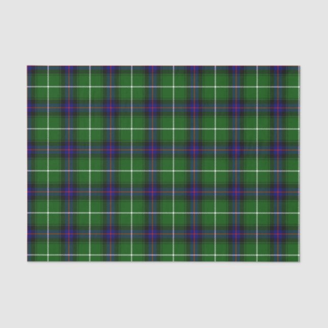 Papel De Seda MacDonald Tartan escocés (Anverso)