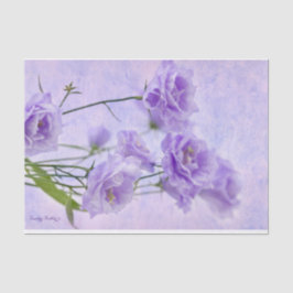 Papel De Seda Macro morada de Campanella flor