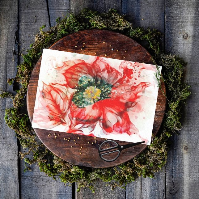 Papel De Seda Macrocolor de agua rojo oscuro (Subido por el creador)