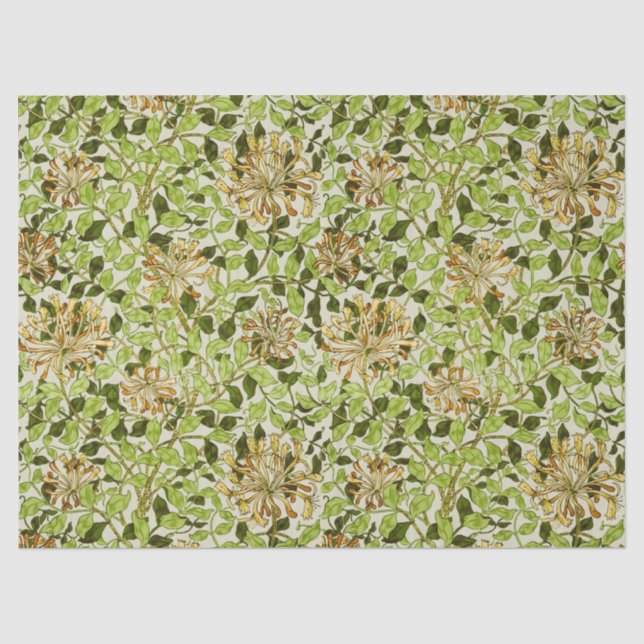 Papel De Seda Madalenas verdes de William Morris (Anverso)