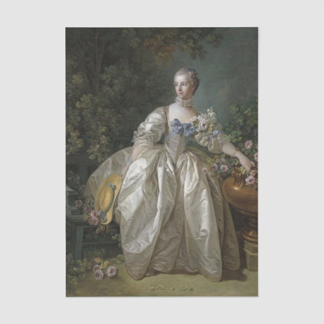 Papel De Seda Madame Bergeret de Francois Boucher (Anverso)