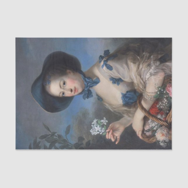 Papel De Seda Madame de Pompadour en Belle Jardinière (Anverso)