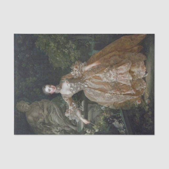 Papel De Seda Madame Pompadour de Francois Boucher (Anverso)