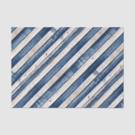 Papel De Seda Madera de franja azul patriótica