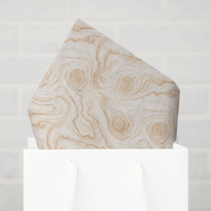 Papel De Seda Madera Falsa Crema