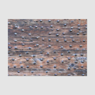 Papel De Seda Madera resistida vieja rústica con los clavos