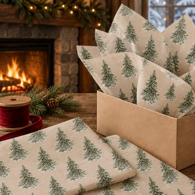 Papel De Seda Madera rústica kraft bosque forestal abeto (Subido por el creador)