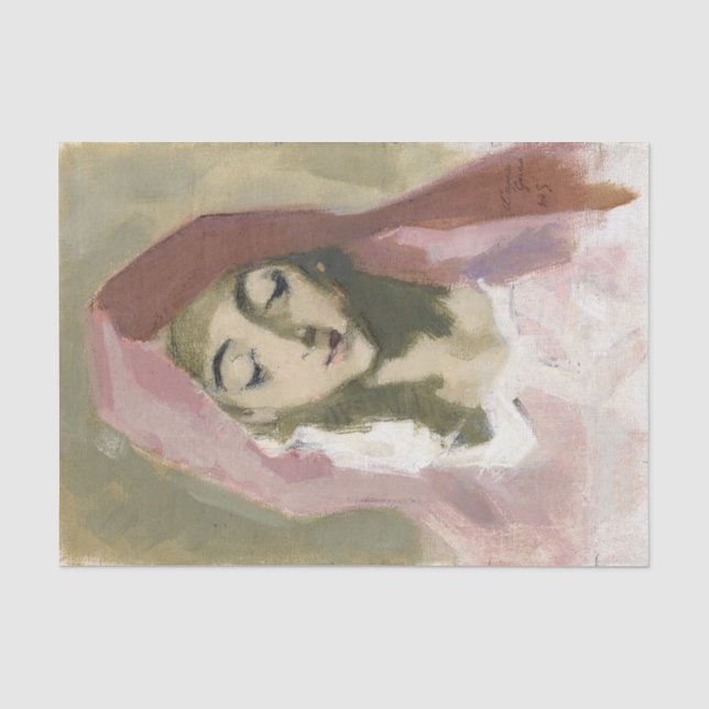 Papel De Seda Madonna de la Charité, Helene Schjerfbeck (Anverso)