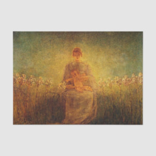 Papel De Seda Madonna de Lilies de Gaetano Previati