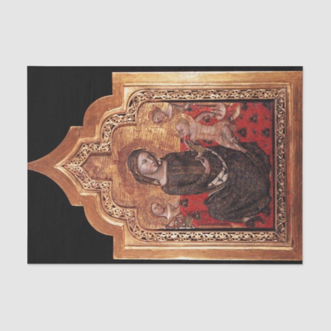 Papel De Seda MADONNA DE Navidades DE HUMILIDAD (Anverso)