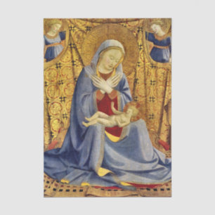 Papel De Seda Madonna e hijo de Fra Angelico