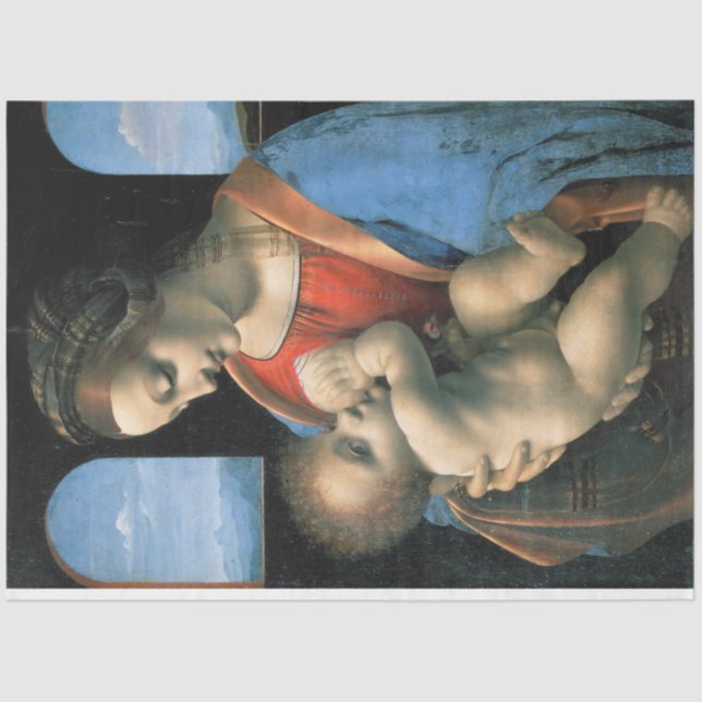 Papel De Seda Madonna Litta, Leonardo da Vinci, 1490-1491 (Anverso)