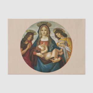 Papel De Seda Madonna y el niño de Botticelli